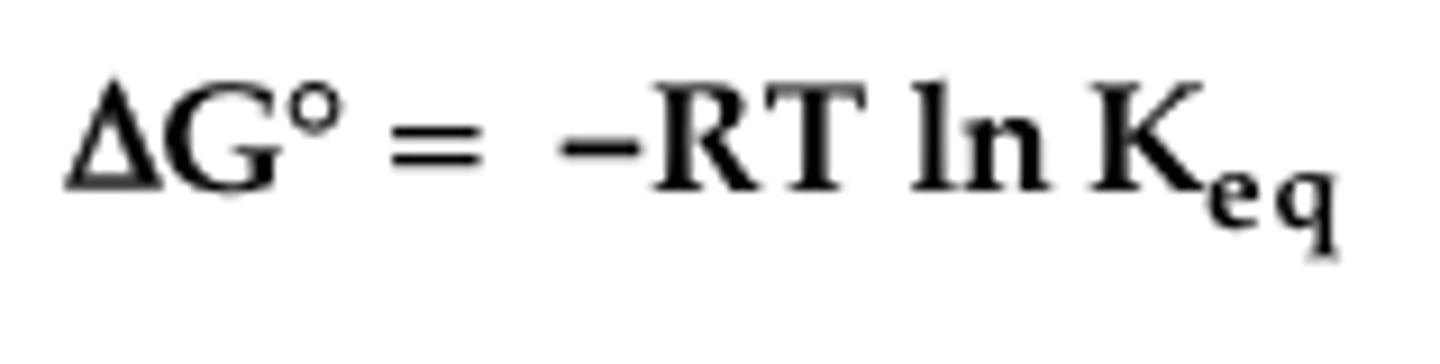 <p>the greater the value of Keq, the more negative the standard free energy change (the more spontaneous the reaction)</p>
