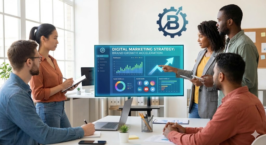 <p><strong><span>Digital marketing</span></strong><span> /ˈdɪdʒɪtl ˈmɑːkɪtɪŋ/: </span></p><p><span>Tiếp thị số</span></p>