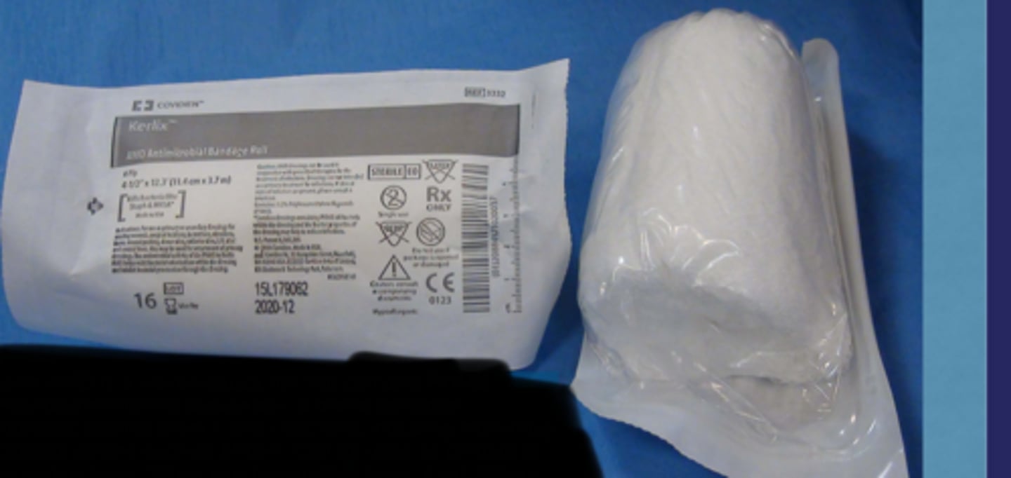 <p>Kerlix AMD is a woven gauze roll that contains PHMB, a broad spectrum antiseptic against gram + and - bacteria including multi resistant strains such as MRSA. Can be used as a primary or secondary layer. When used as a primary layer, it will adhere to the wound and provide debridement upon removal.</p>