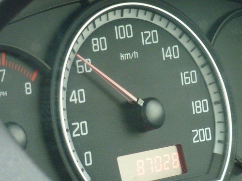 <p>the speed of an object at one instant of time (What shows on the speedometer)</p>