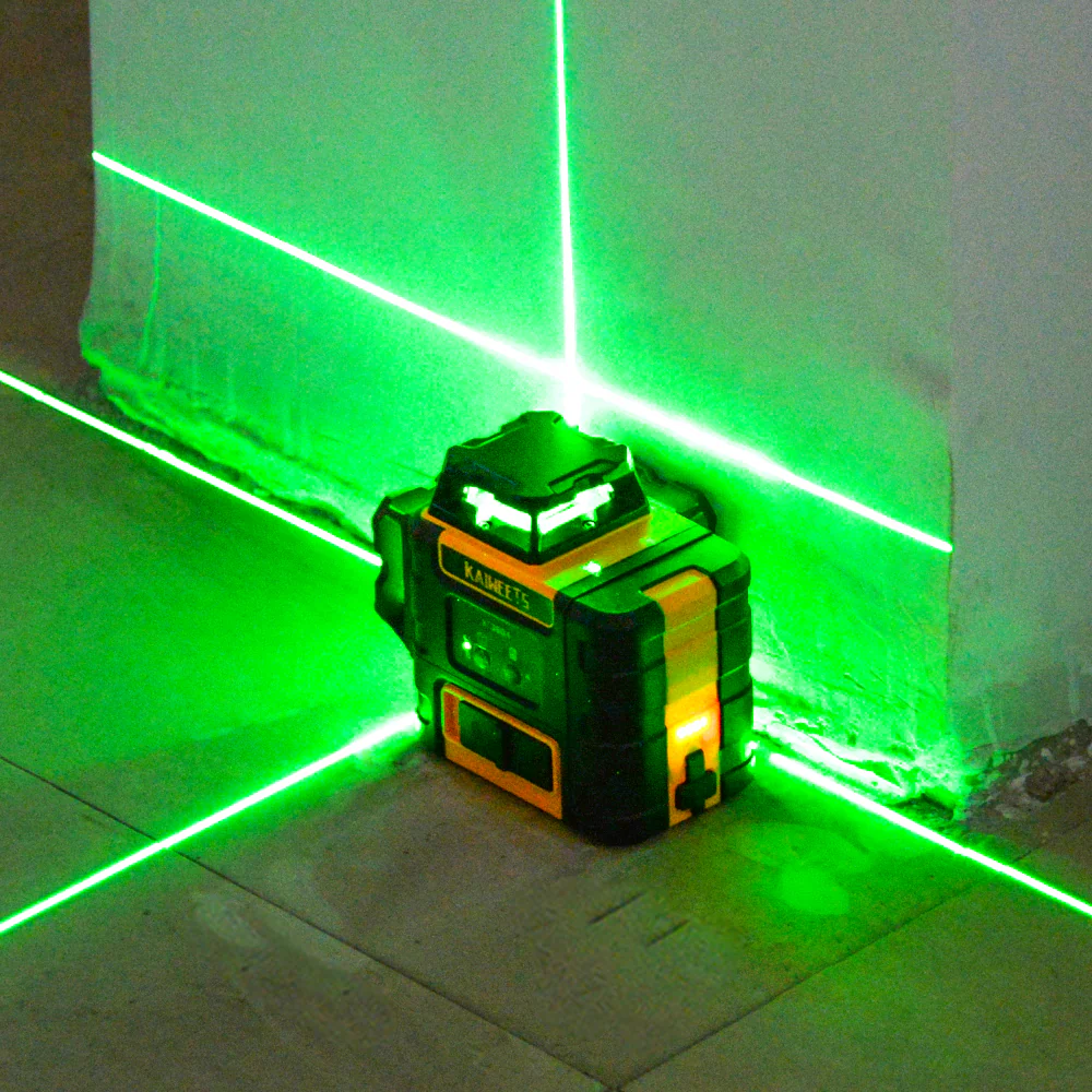 <p>Лазераар шулуун, тэгш шугам тусгаж түвшин хэмждэг төхөөрөмж.</p>