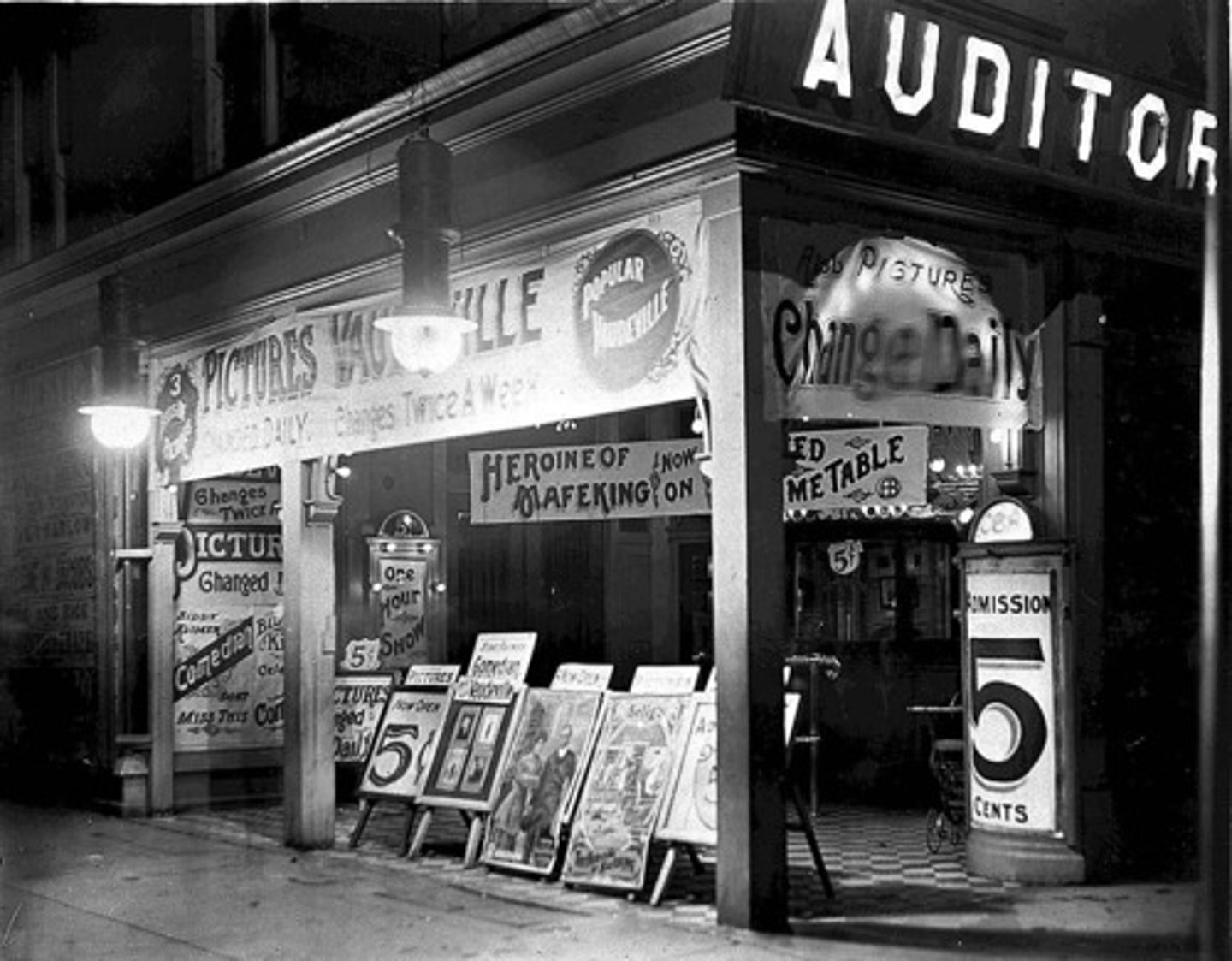 <p>Five-cent movies from the 1920s.</p>