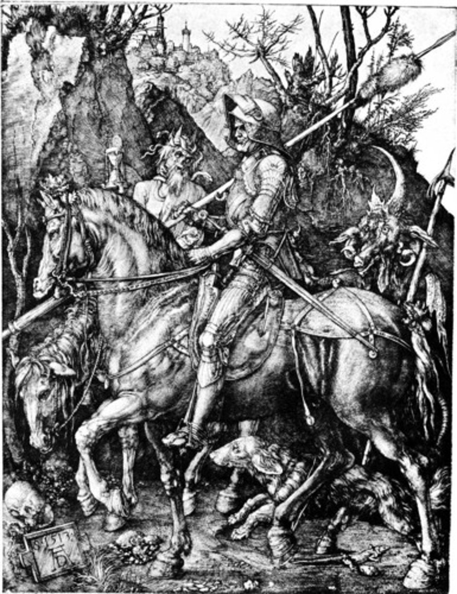 <p>printmaking process in which lines are cut into a metal plate in order to hold the ink.</p>