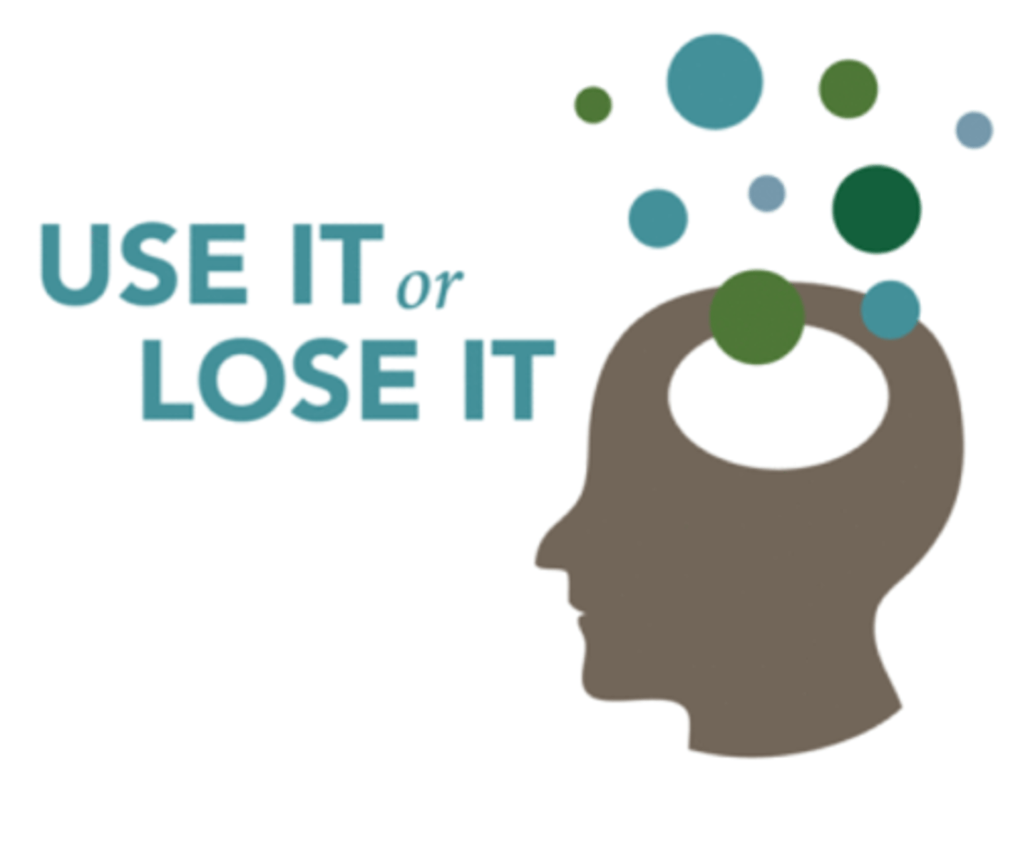 <p>(idm) if you do not regularly exercise a skill, physical ability, etc., you will eventually won't be able to do it anymore</p>