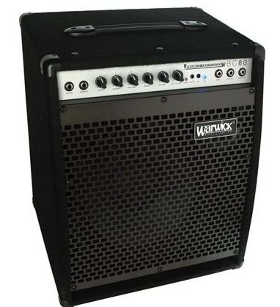 <p>A device that increases the strength of an audio signal.</p>