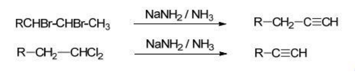 <p>Xúc tác : <strong>NaNH2 / NH3</strong></p>