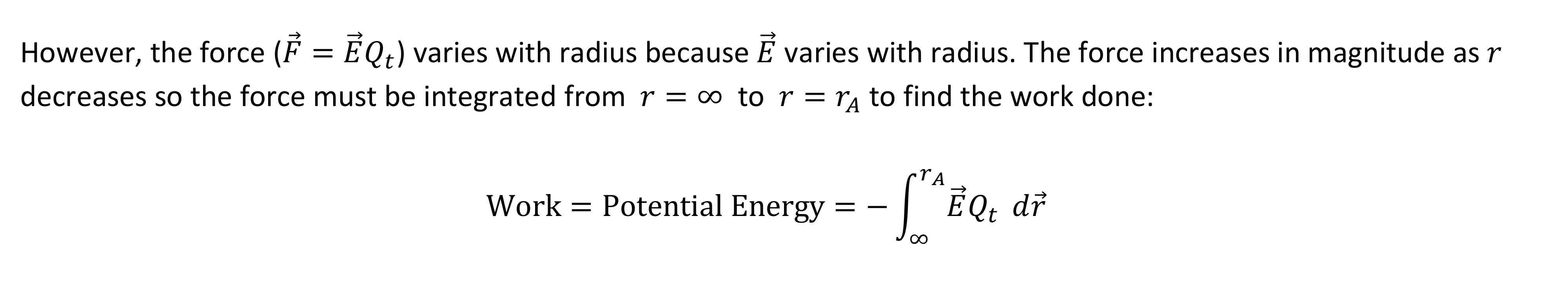 <p>Minus appears due to the putting rA and infinity to opposite places. The greater value usually should be on the top. </p>