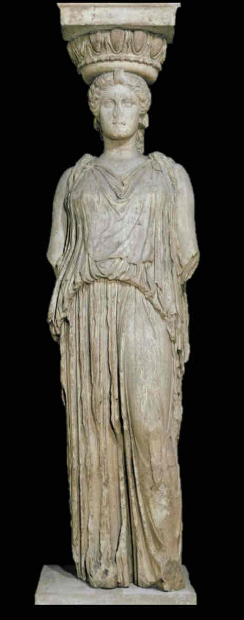 <p>Caryatid from Erechtheion</p>