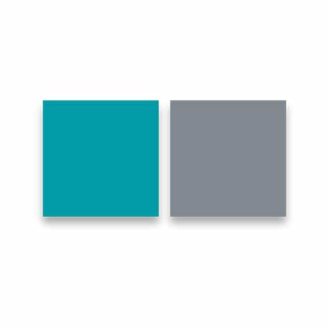 <p>Turquoise blue and steel gray</p>