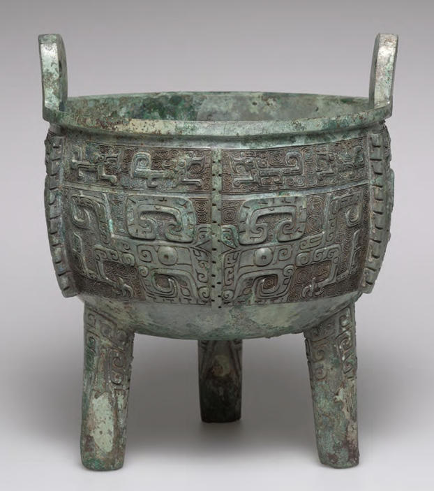 <p>Bronze</p><p>Shang Dynasty</p><p>1045 B.C.E</p><p>can be multiple shapes</p>