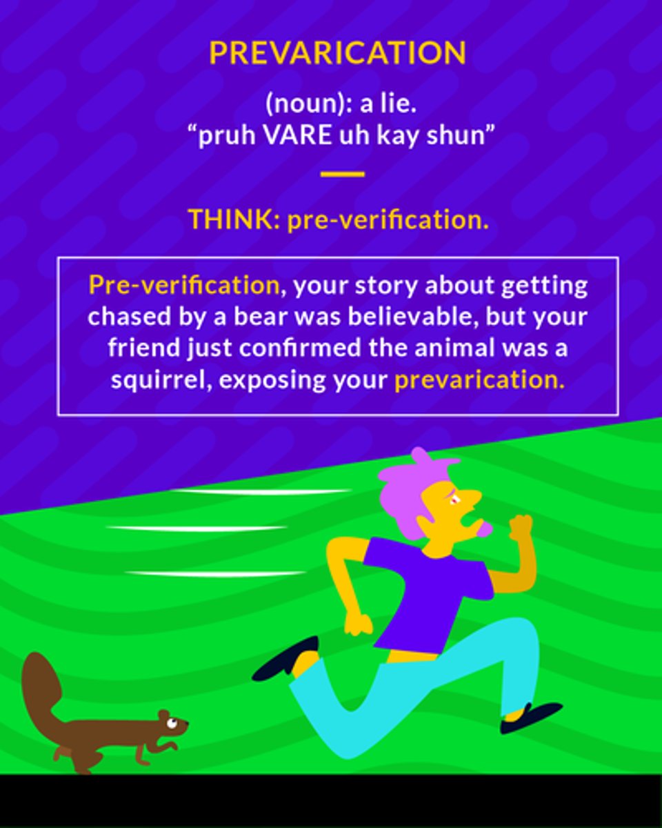 <p>evasiveness, lie</p>