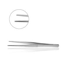 Grasping tissue or applying dressing  (Smooth Forceps)