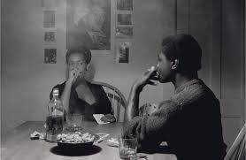 <p>Carrie Mae Weems (*1953) The Kitchen Table Series, 1990, black and white photograph</p>