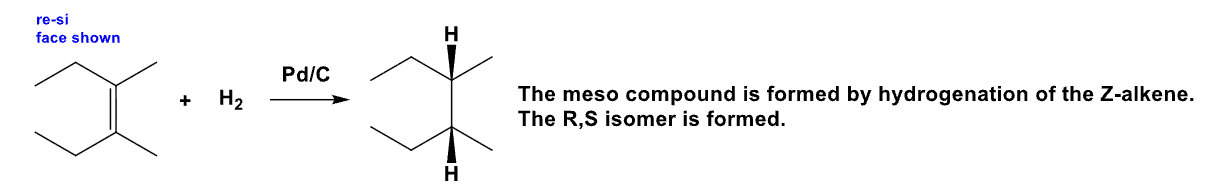 <p>This is called SYN Addition of Hydrogen.</p>