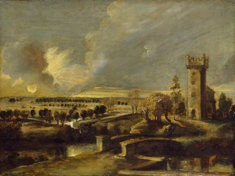<p>Landscape with a Tower</p>