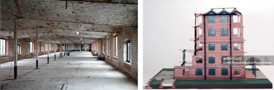 <p>Who designed the Ditherington Flax Mill?</p>