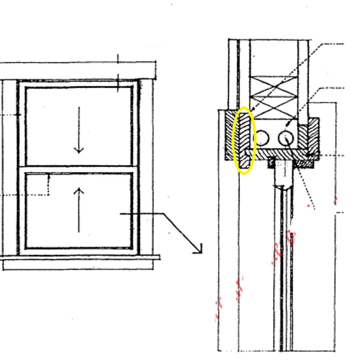 <p>The rough casing of a box frame to which<strong> trim is secured</strong></p>