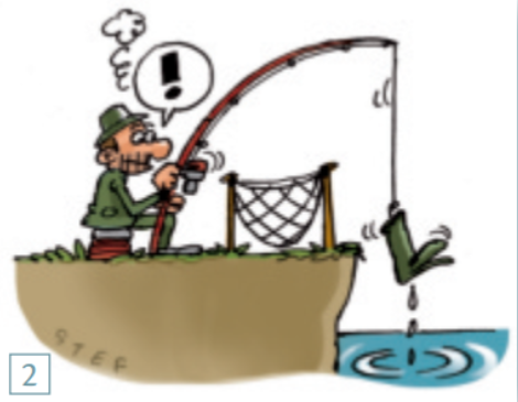 <p>wat betekent: achter het net vissen</p>
