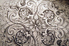 <p>flowery or elaborate in style</p>