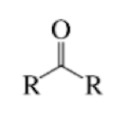 <ol><li><p>Carbonyl group</p></li><li><p>The same carbon single bonded to two more carbon atoms</p></li></ol><p></p>