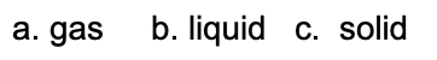 <p>Which state has the lowest entropy?</p>
