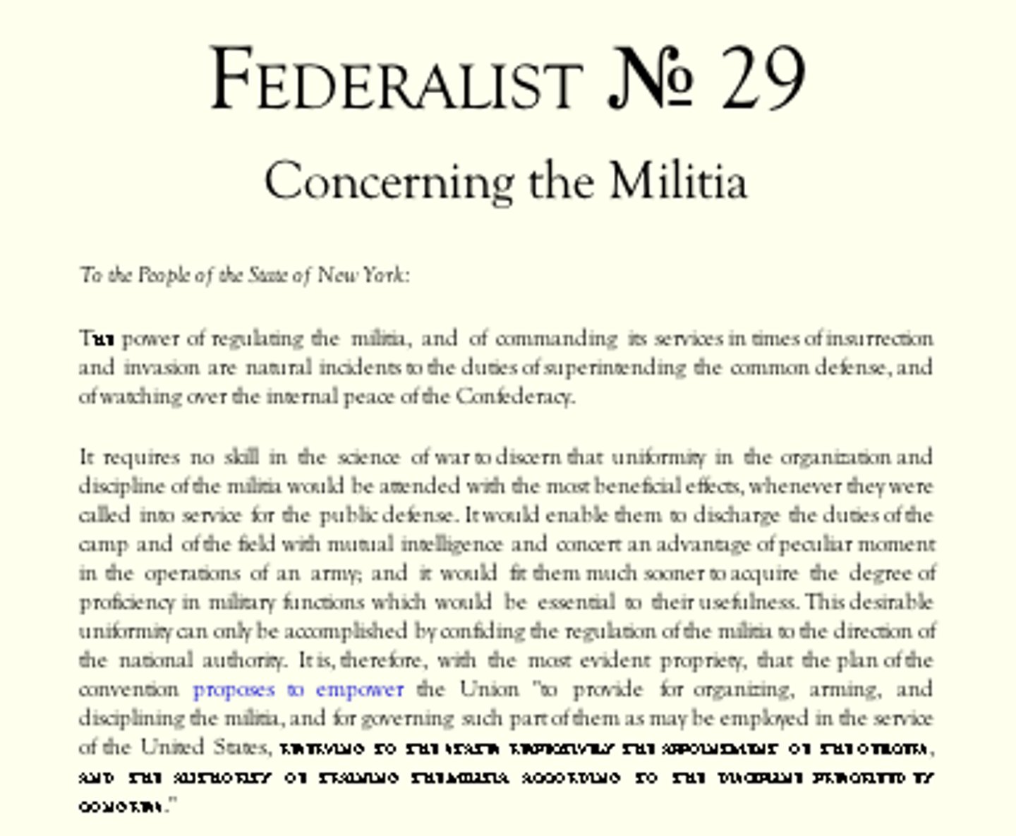 <p>Period 3 (1788)<br>Written by James Madison, Alexander Hamilton, and John Jay, the papers included various essays and articles promoting and explaining the Constitution.</p>