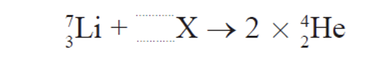 <ol start="18"><li><p>Complete the fusion reaction and identify X.</p></li></ol><p></p>