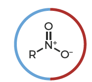 <p>NO2 group - nitrogen is directly bonded to carbon in the molecule</p>