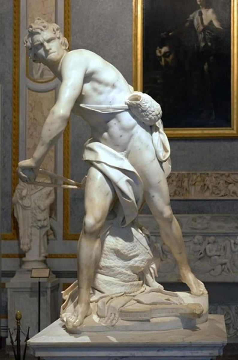 <p>A sculpture created around 1440, standing 5'2" tall.</p>