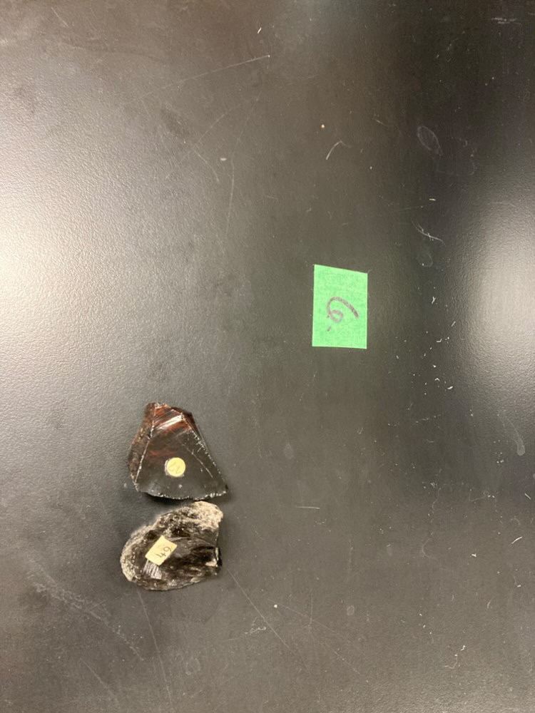 <p>This is ……………………. Name the type of fracture you see ………………………… What type of rock is it?…………………………</p>