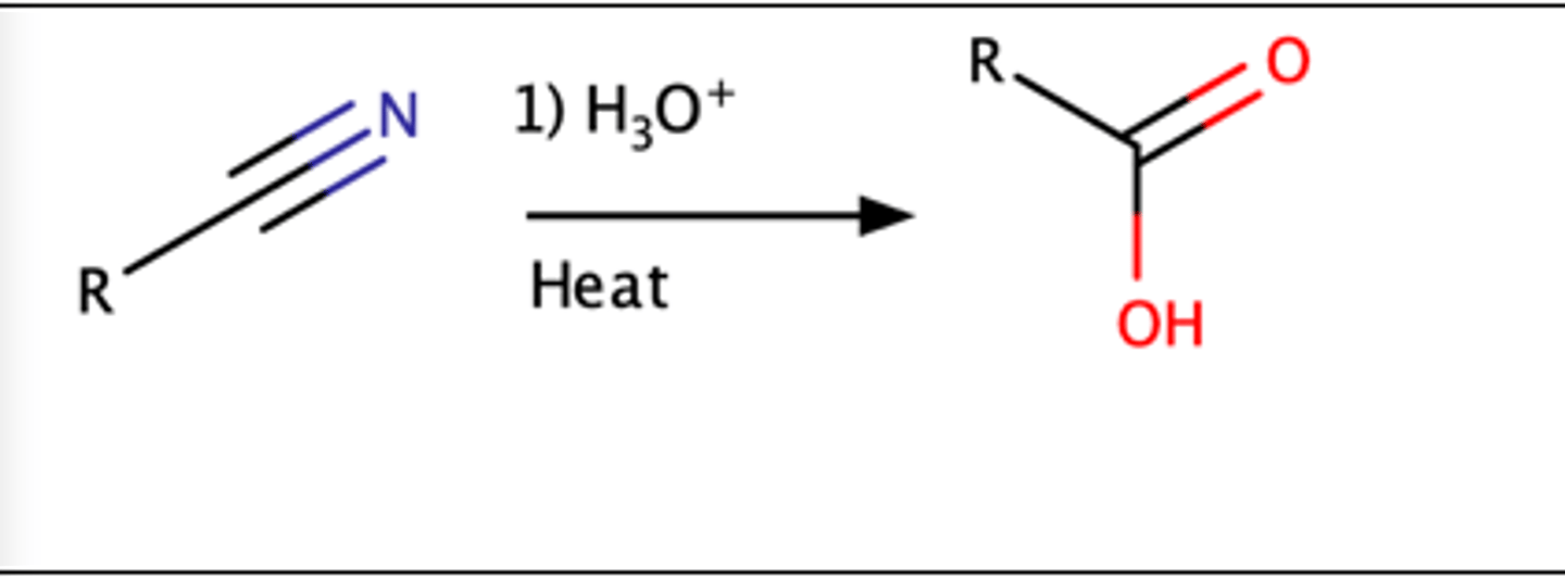 <p>o Carboxylic acid</p><p>o SN2 reaction</p><p>o Tertiary alkyl halides = no rxn</p><p>Mechanism pg: 904</p>