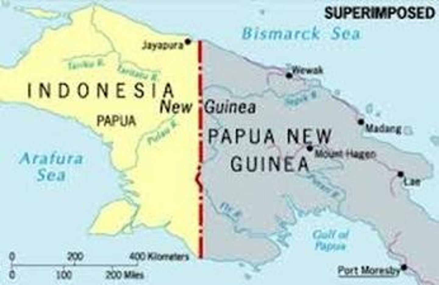 <p>A political boundary defined and delimited as a straight line or an arc based on a grid system.</p>