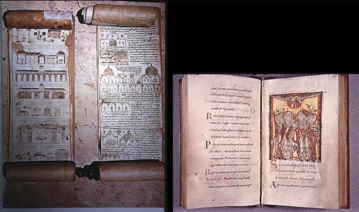 <p>Where were illuminated manuscripts made?</p>