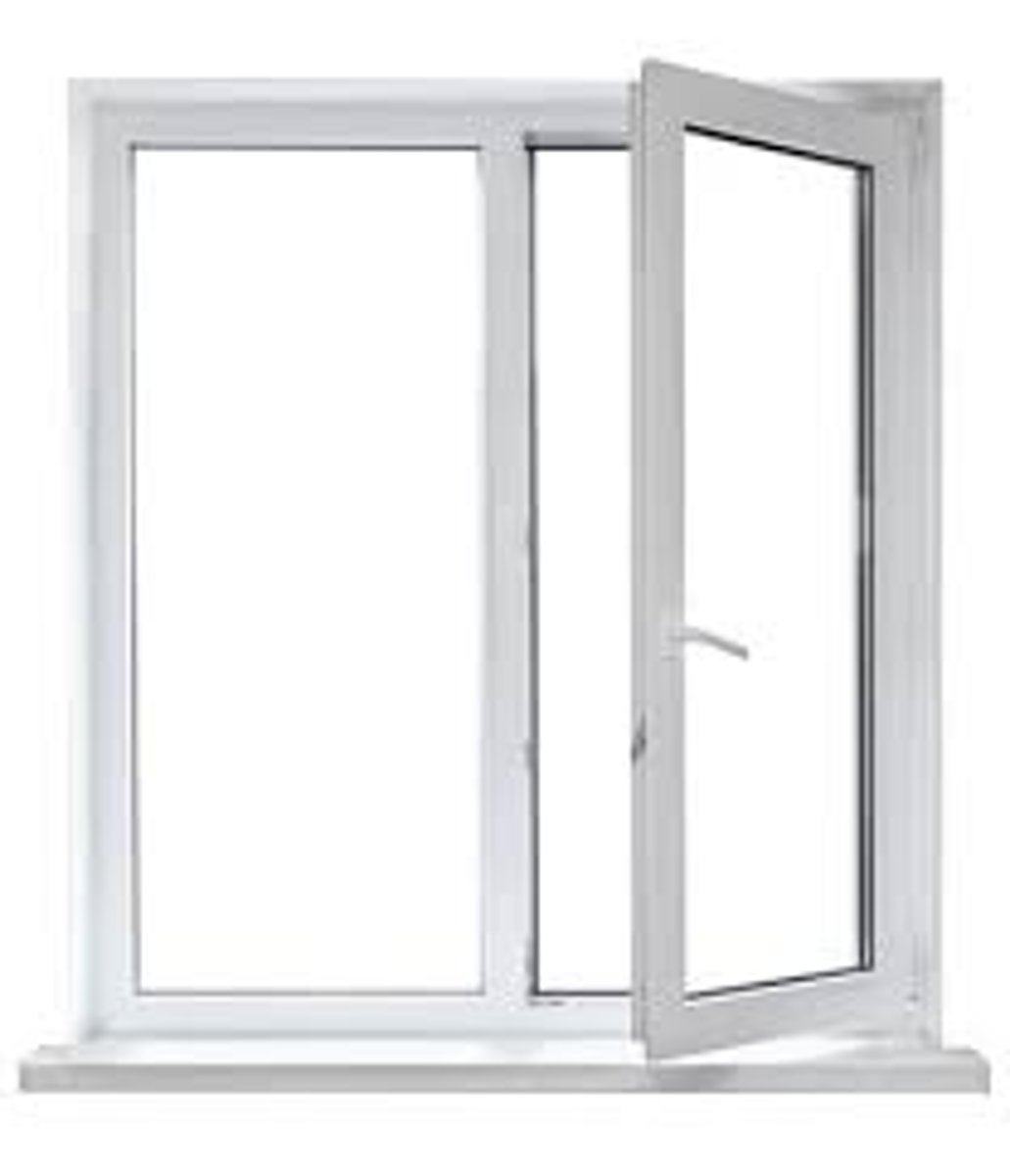<p>A window sash opening on hinges generally attached to the vertical side of the frame</p>