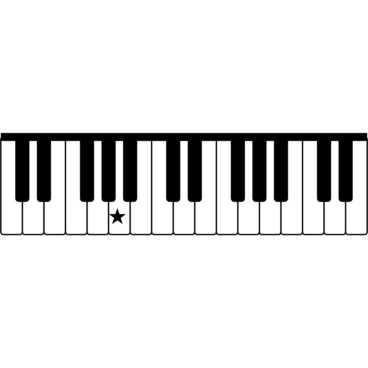 <p>What note is the star on?</p>