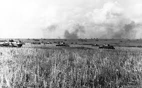 <p>German forces are soundly defeated by the Soviets, greatest tank battle of WWII</p>