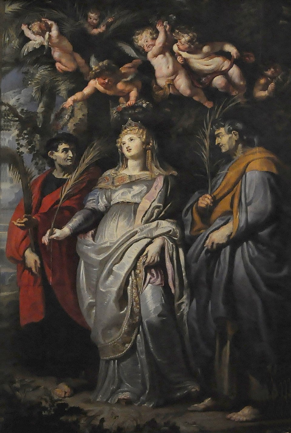 <p><span style="background-color: transparent;"><strong><span>Pieter Paul Rubens</span></strong></span></p><p><span style="background-color: transparent;"><em><span>La madonna della Vallicella tra angeli e santi</span></em><span> (1606-1608; Chiesa Nuova, Roma)</span></span></p>