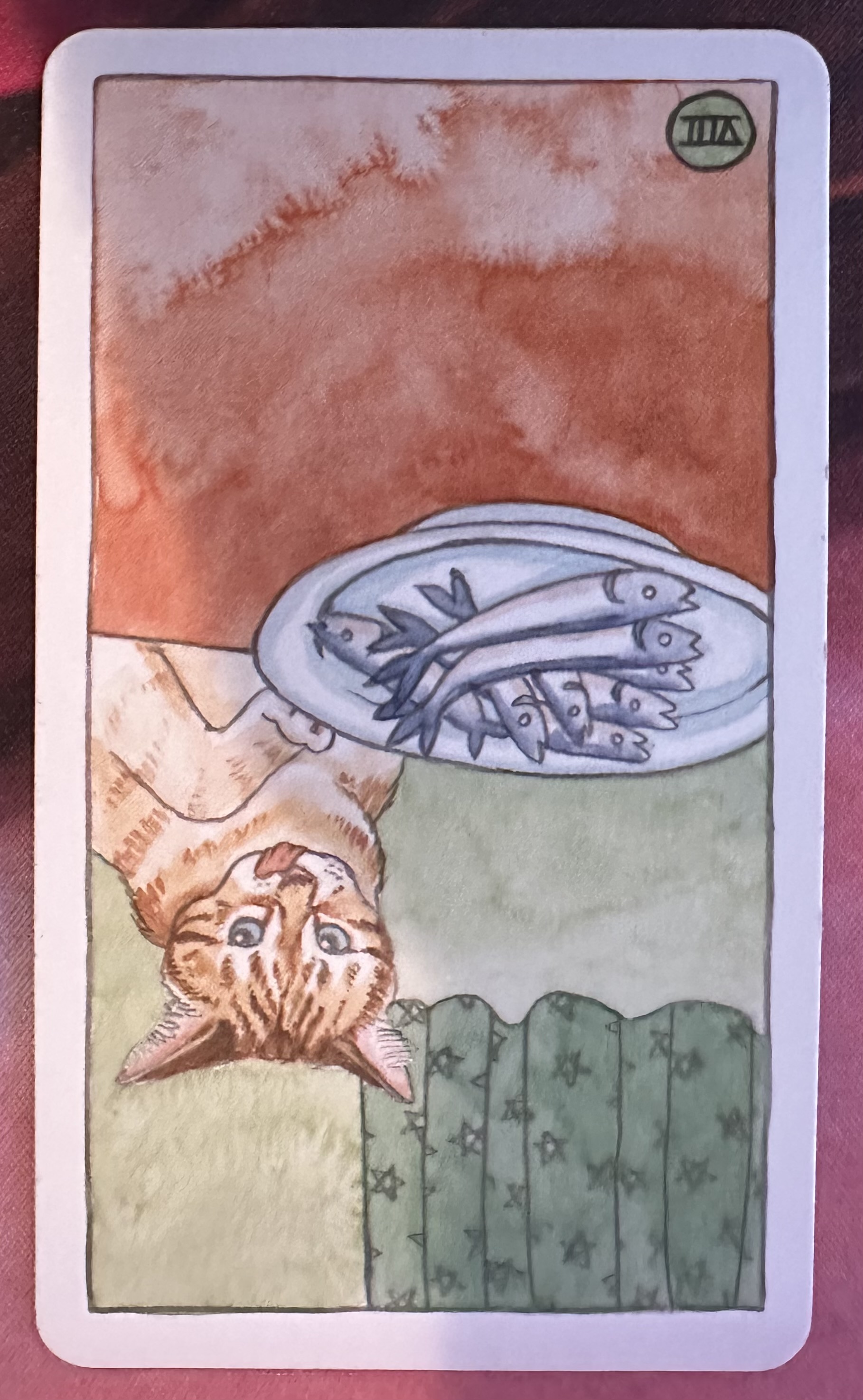 <p>Eight of Pentacles (VIII) Reversed</p>