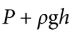 <p>absolute pressure although h is used here to imply height above a certain point, whereas z was used earlier to imply depth below a certain point</p>