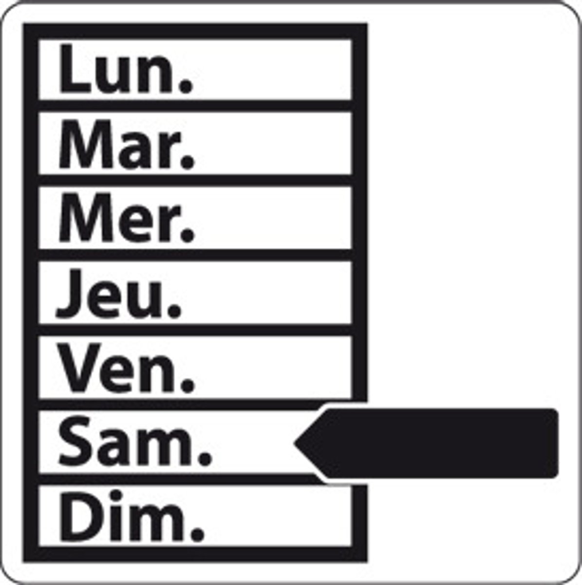 <p>Saturday</p>