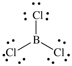 <p>2 single bonds one double bond no unshared pairs three single bonds</p>