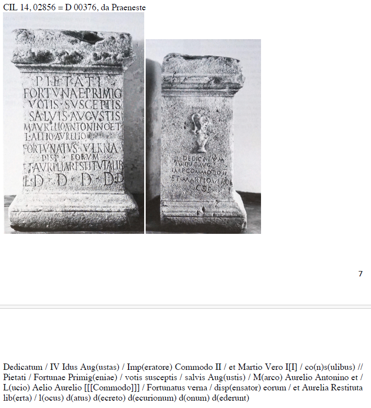 <p>CIL 4, Praeneste</p>