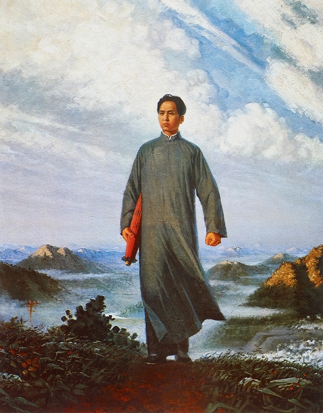 <p>Liu Chunhua </p><p>1967</p><p>rendered in oil on canvas </p><p>most printed artwork </p><p>he’s going somewhere </p><p>he took China out of humiliation </p><p>we are going to save the working class !</p><p>there is modernity within the ethereal landscape </p><p>he’s practical and charismatic </p>