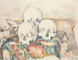 <p>Cezanne, Trois crânes, 1902-1906, pencil and watercolor on paper, 48 × 63 cm</p>