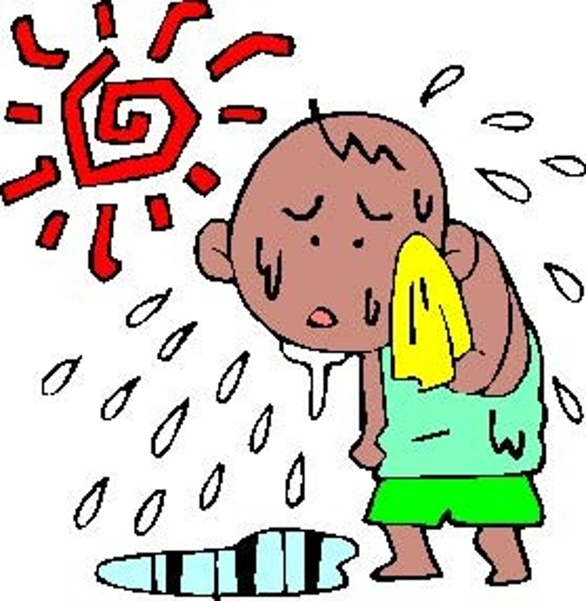 <p>sweat</p>