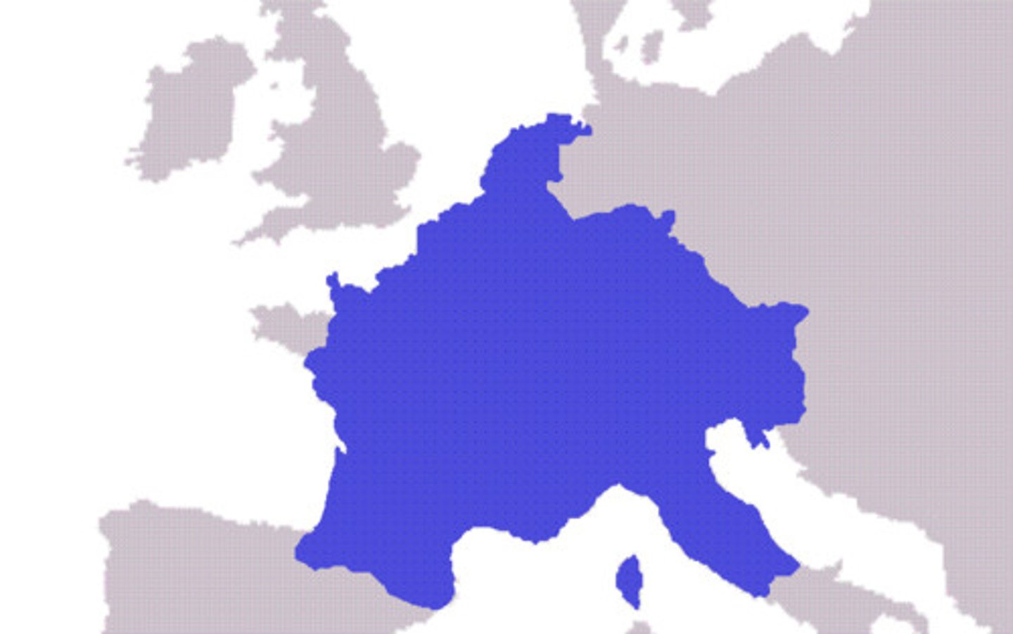 <p>Parts of present-day France, Germany, and Italy</p>