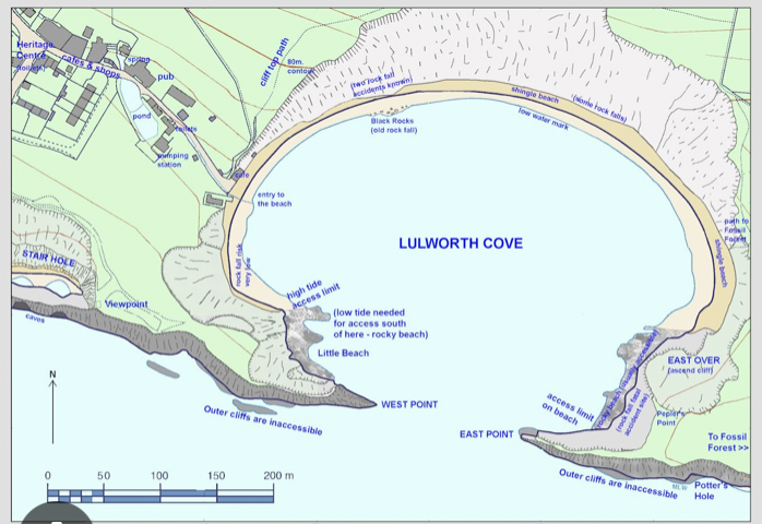 <p>How was lulworth cove formed?</p>