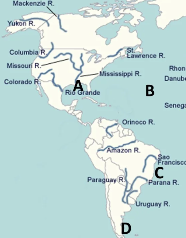 <p>At which of the following would you expect the highest rates of carbonate productivity?</p>