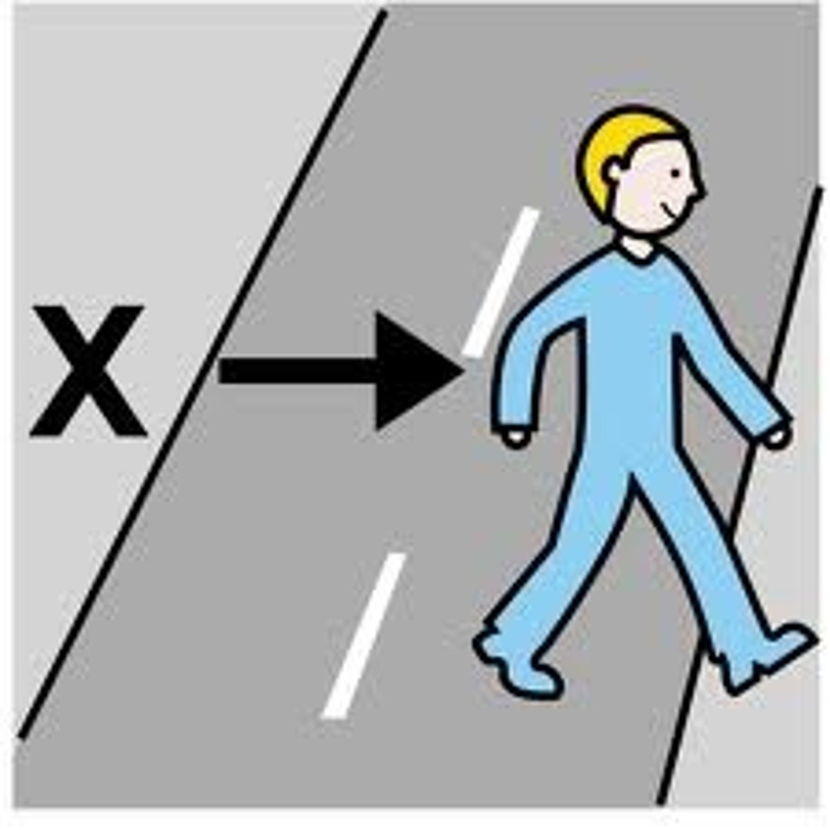 <p>to cross</p>