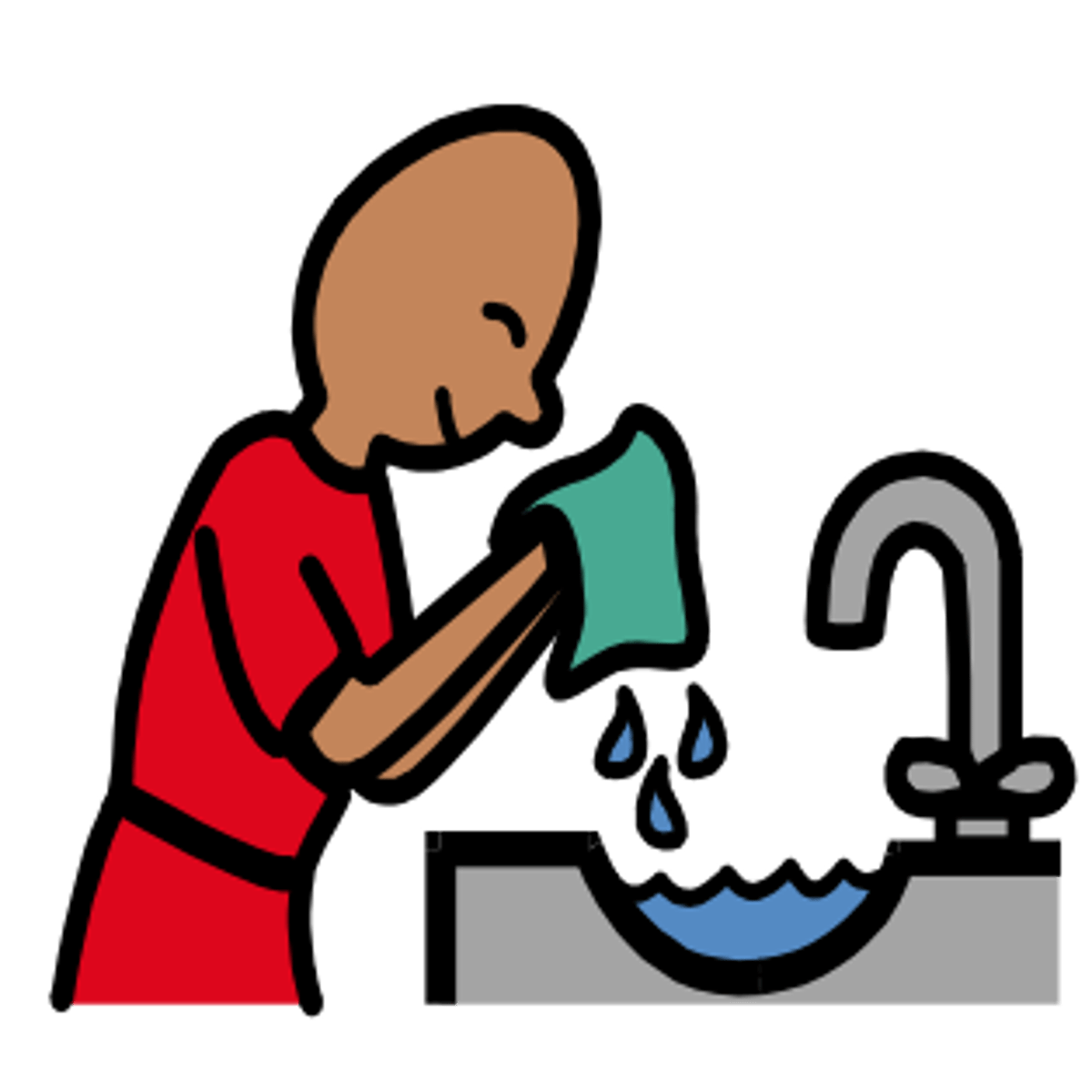 <p>You wash yourself. (Ud.)</p>